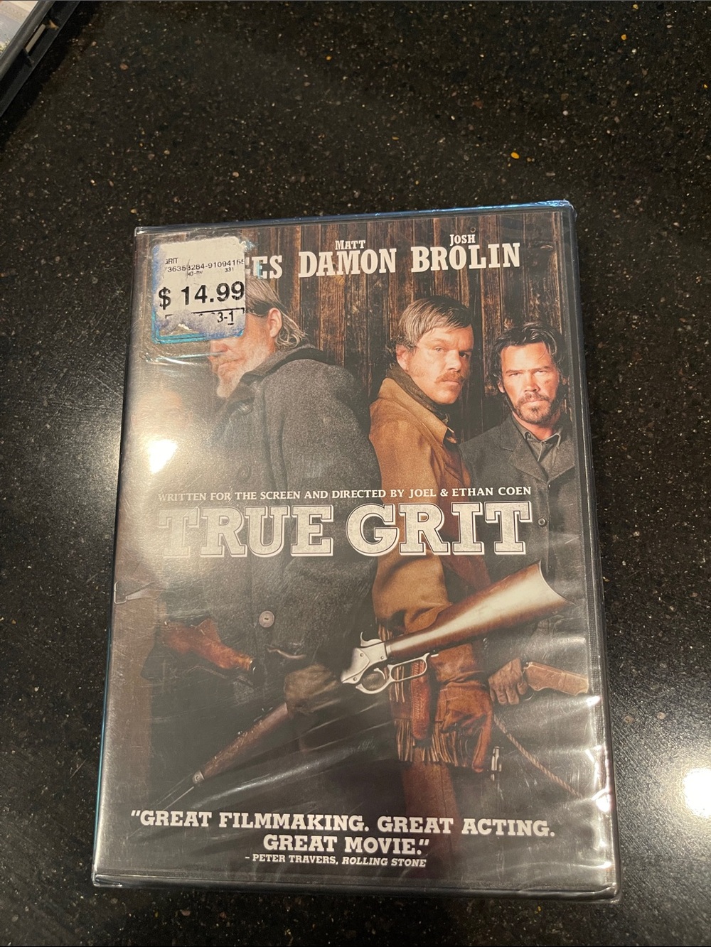 True Grit DVD — Brown/Black Cover new
